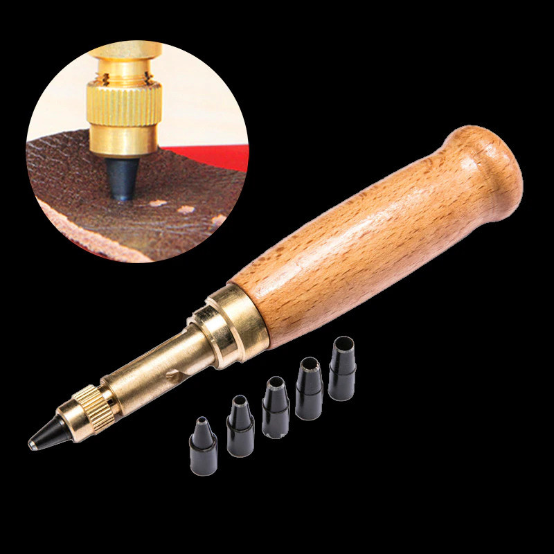 

Alat Pembolong Tali Pinggang Pelubang Sabuk Hole Punch 6 Tip 1.5-4mm
