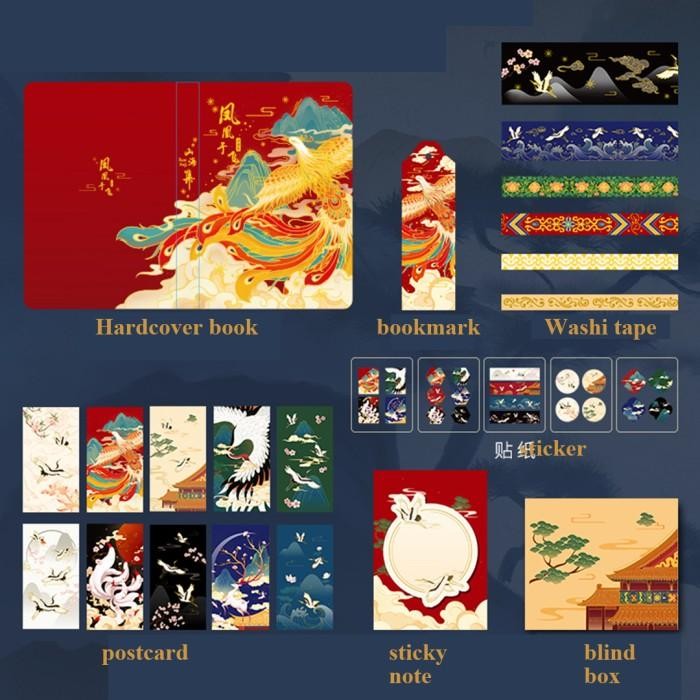 

Hadiah Buku Diary Set Notebook, Washi Tape, Sticker, & Calendar
