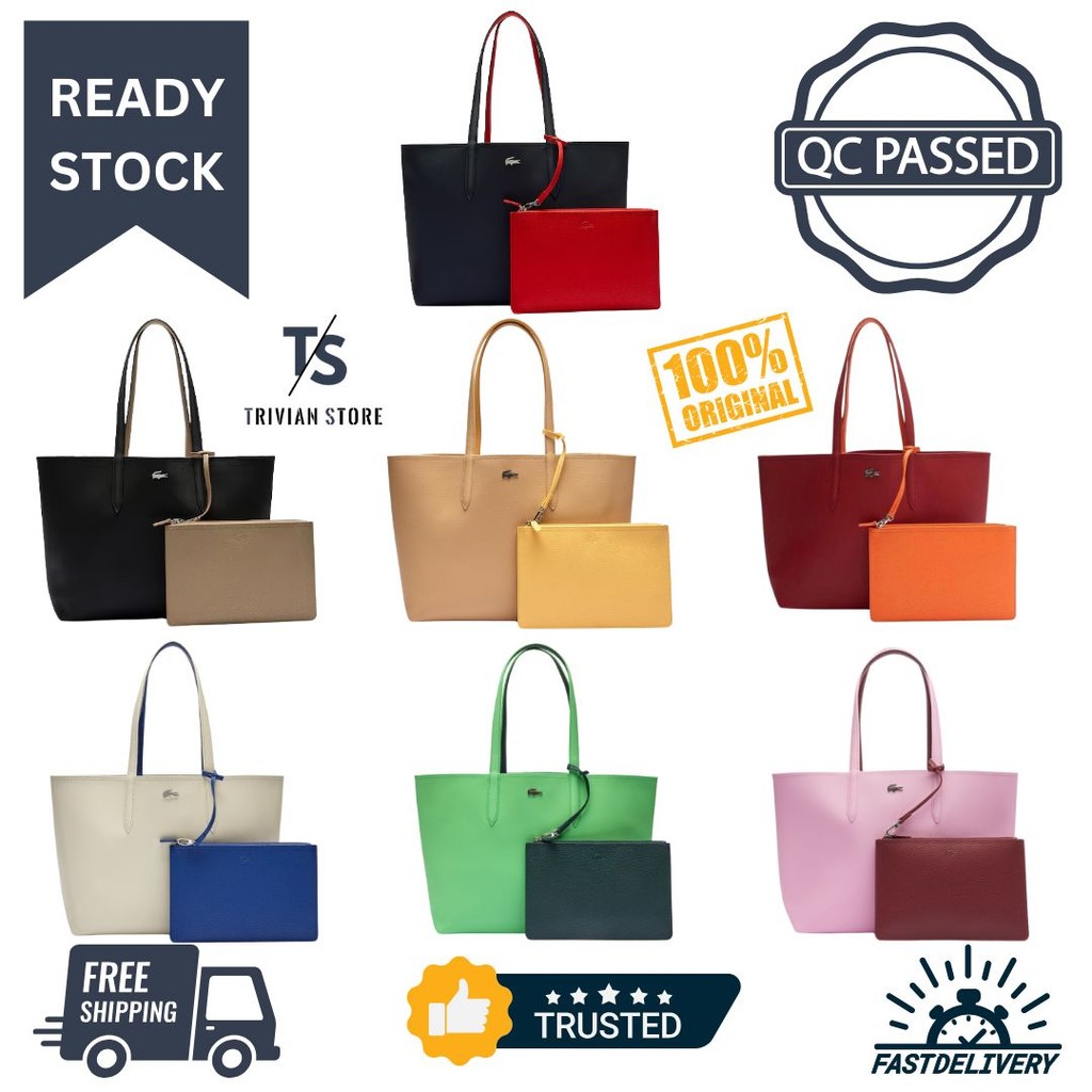 Lacoste Women's Anna Reversible Bicolour Tote Bag Original