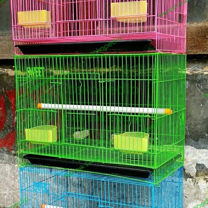 Kandang lipat besi kucing Burung lovebird kelinci hamster ayam musang