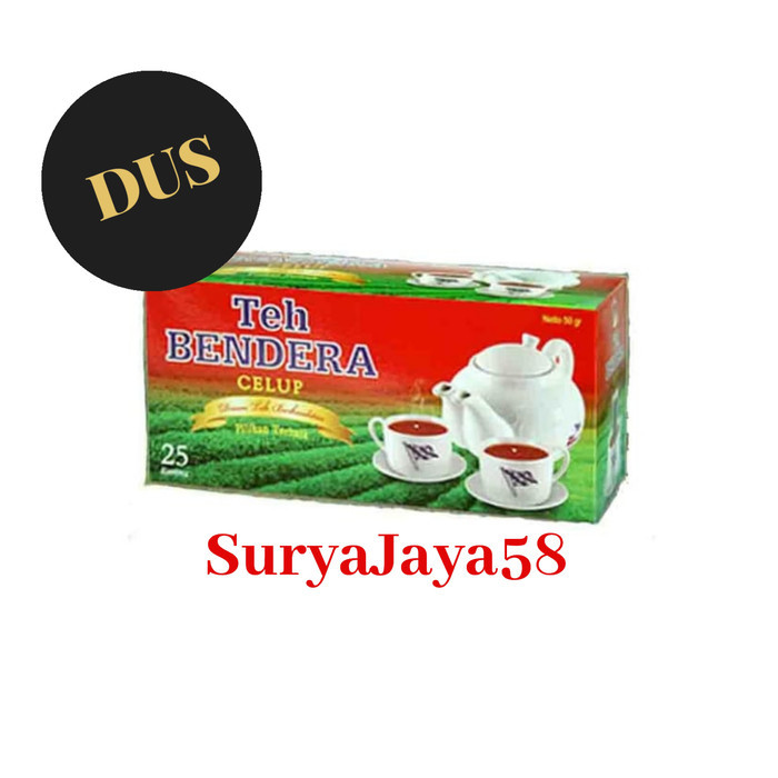 

Teh Bendera Celup Isi 25 Kantong Dus/Karton/Grosir