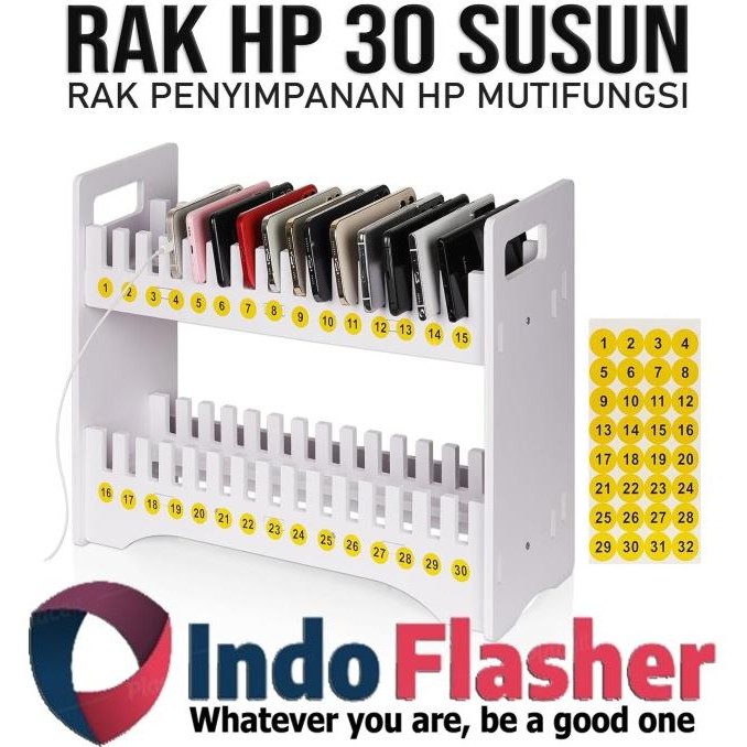 Rak Hp 30 Susun Slot Dinding Serbaguna