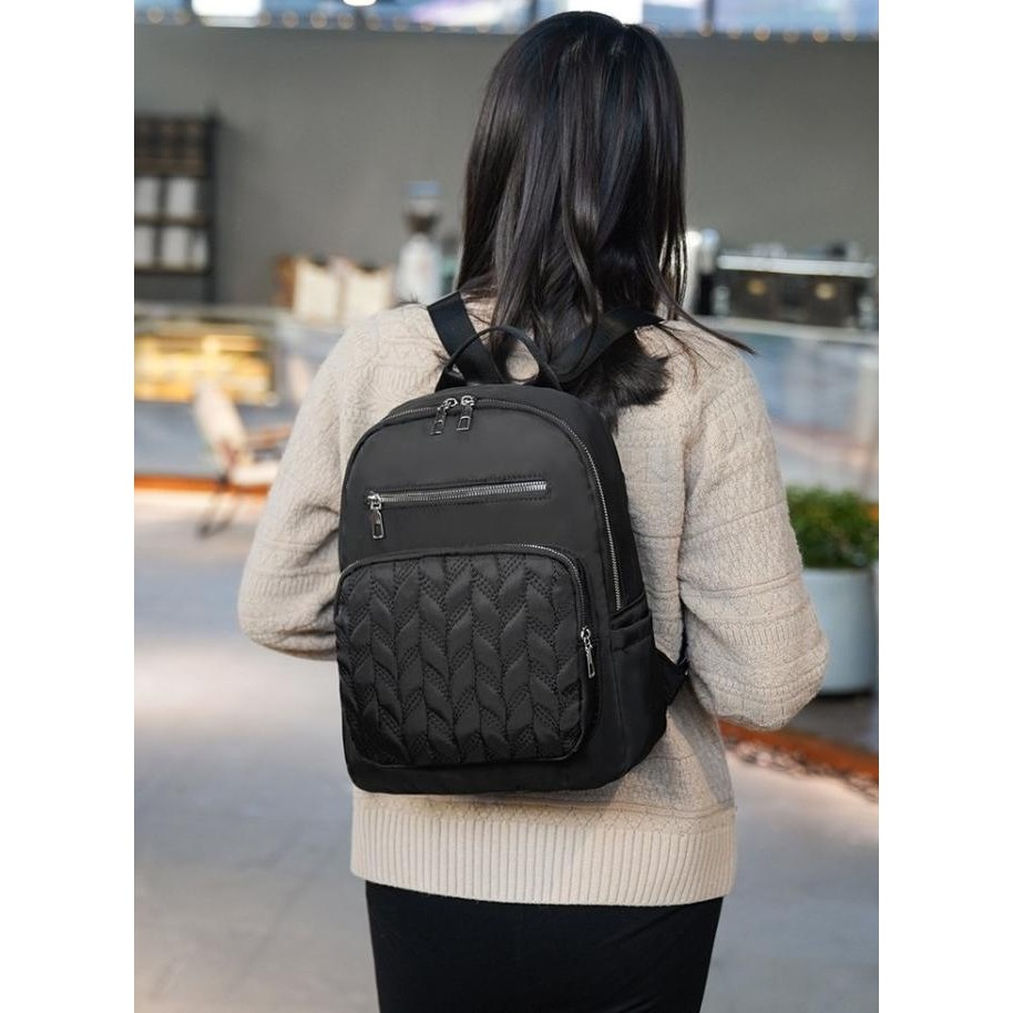 Bp76 Tas Ransel Wanita Korea Style Nami Fashion Women Nylon Backpack