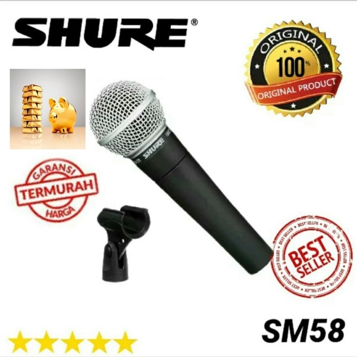 Terlaris Mic Shure Sm58 Original / Shure Sm 58
