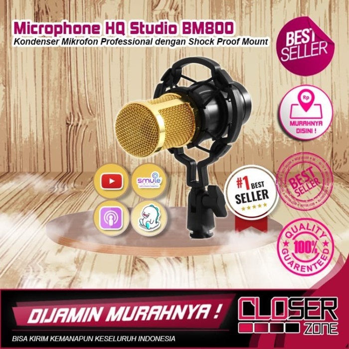 Terbaru Taffware Mic Microphone Condenser - Bm800 - Bm-800