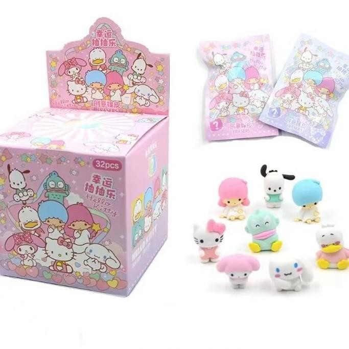 

Baru Paket Usaha Penghapus Misteri Blind Box Sanrio Random Eraser Sanrio Premium