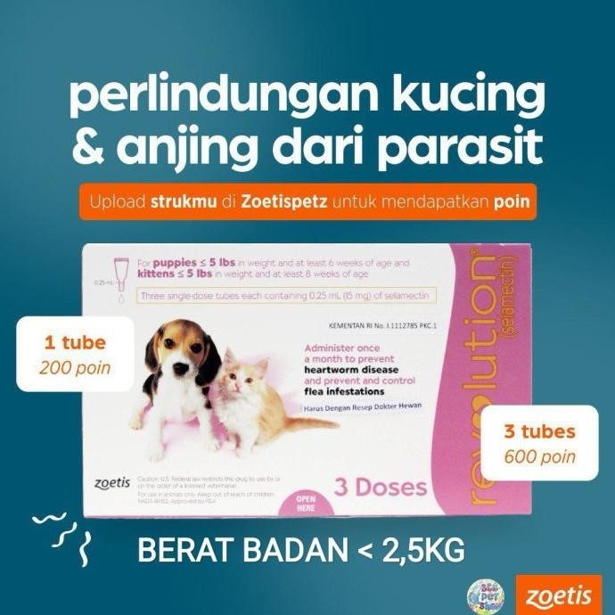 Revolution Obat Kutu Kucing/Revolution Obat Kutu Anjing