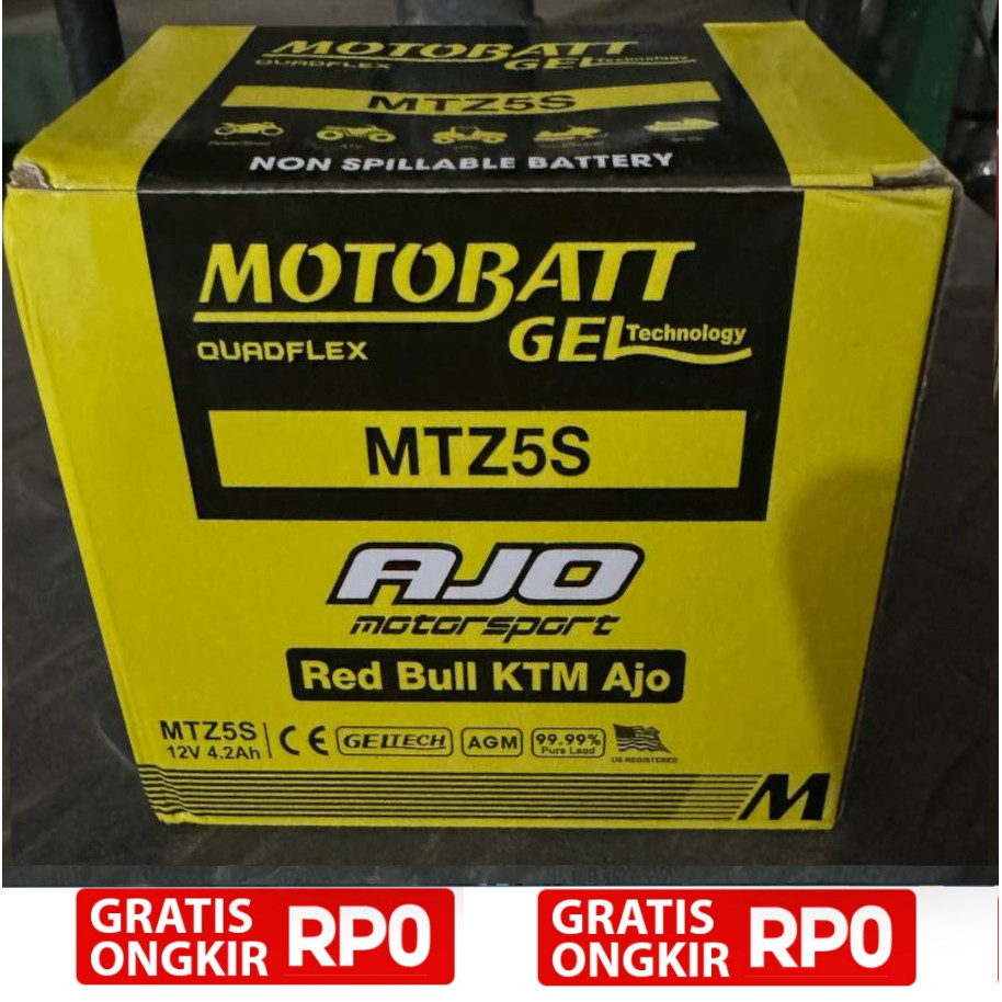 Aki Motor Motobatt MTZ5S GTZ5S Original Asli 100%