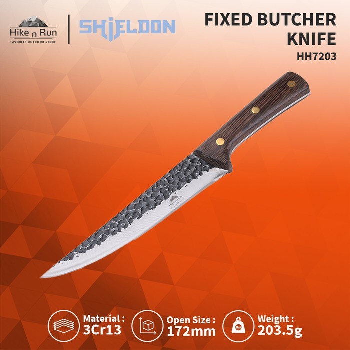 PROMO SPECIAL Pisau Outdoor Shieldon HH-7203 Fixed Survival Butcher Knife 3Cr13