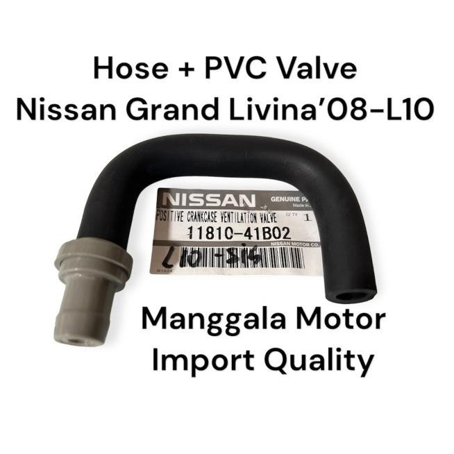 SELANG HAWA + PVC VALVE NISSAN GRAND LIVINA THN '08-L10, KUALITAS IMPORT