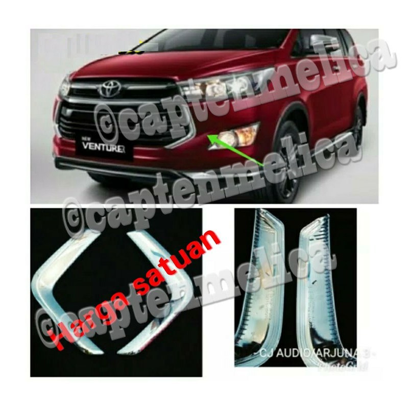 1PCS ORIGINAL Aksesoris INNOVA REBORN 2016 2018 lis grill GRIL bumper bemper depan UPGRADE VENTURER