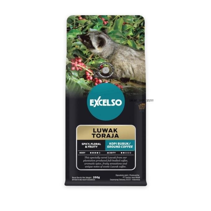 

Kopi Bubuk Excelso Luwak 200 Gram