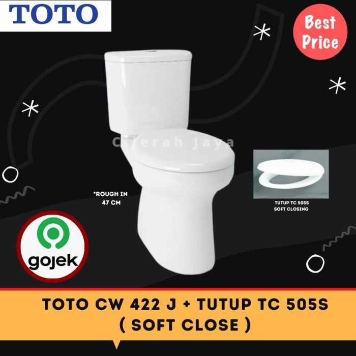 Terlaris Closet Duduk Toto Cw 422 J / Kloset Duduk Toto Cw422J Dual Flush