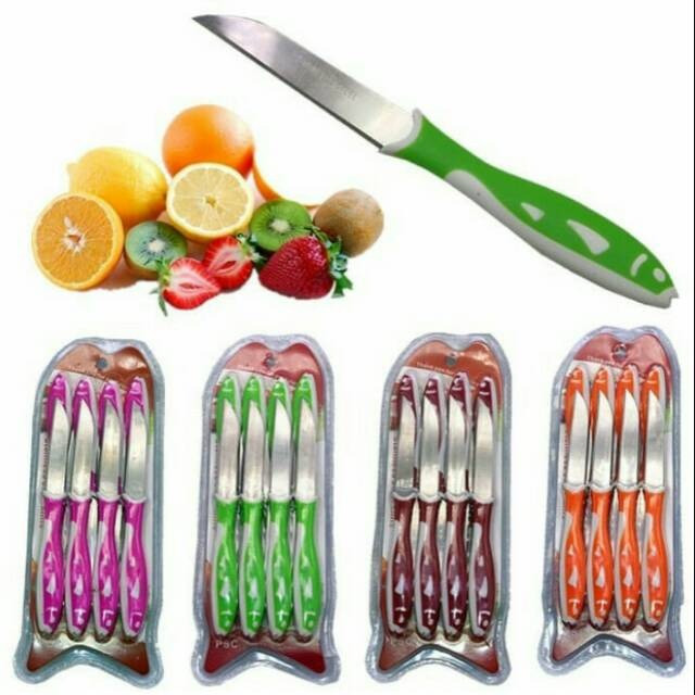 Yvette - pisau ikan 1 set 12 pcs / Pisau ikan / pisau motif ikan