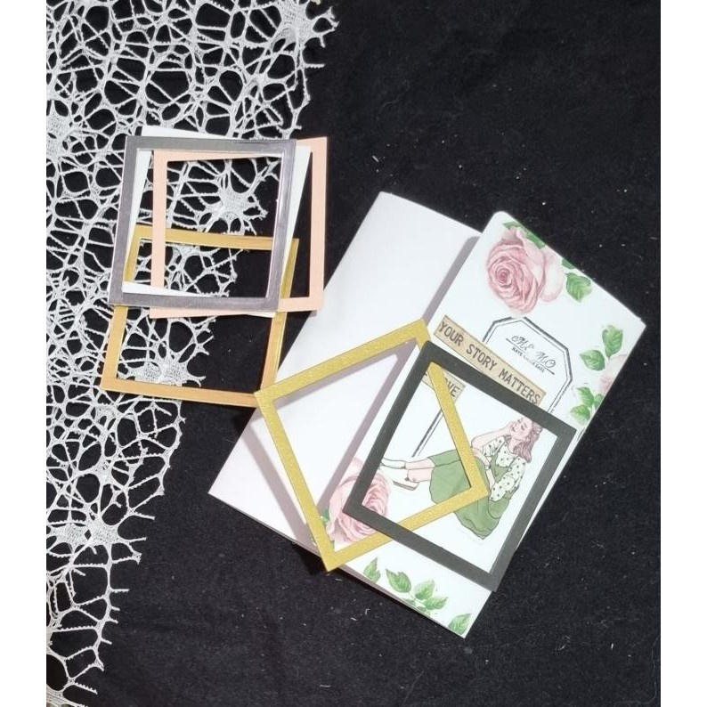 

Baru Die Cut Paper Frame - Kerta Dekorasi Journal Motif Frame