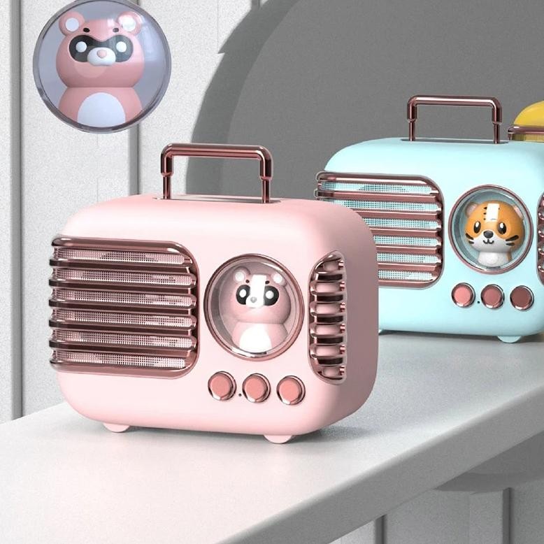 Bluetooth ni Speaker Bluetooth 5.3 ni Animal Speaker Stereo Retro Outdoor Portable Wireless Speaker 
