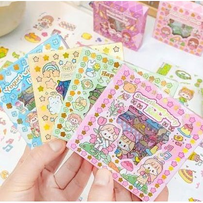 

Baru MOMO Sticker - Stiker Momo Motif Kartun Korea G02 (10pcs)