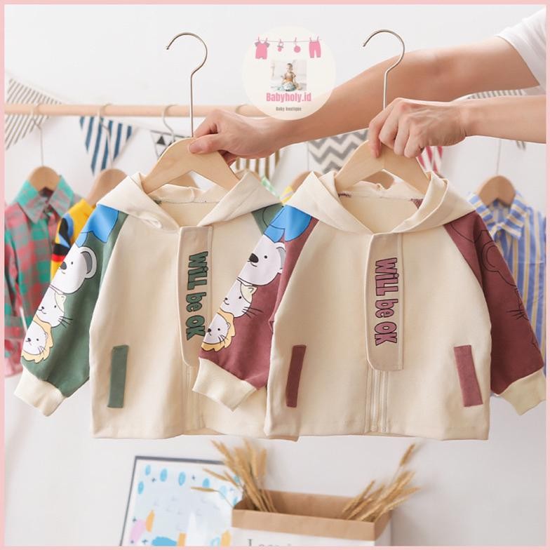 Jaket Anak Laki Laki Perempuan Import Hoodie Anak Uni Motif Lucu Fashion Korea Outer Coat Keren