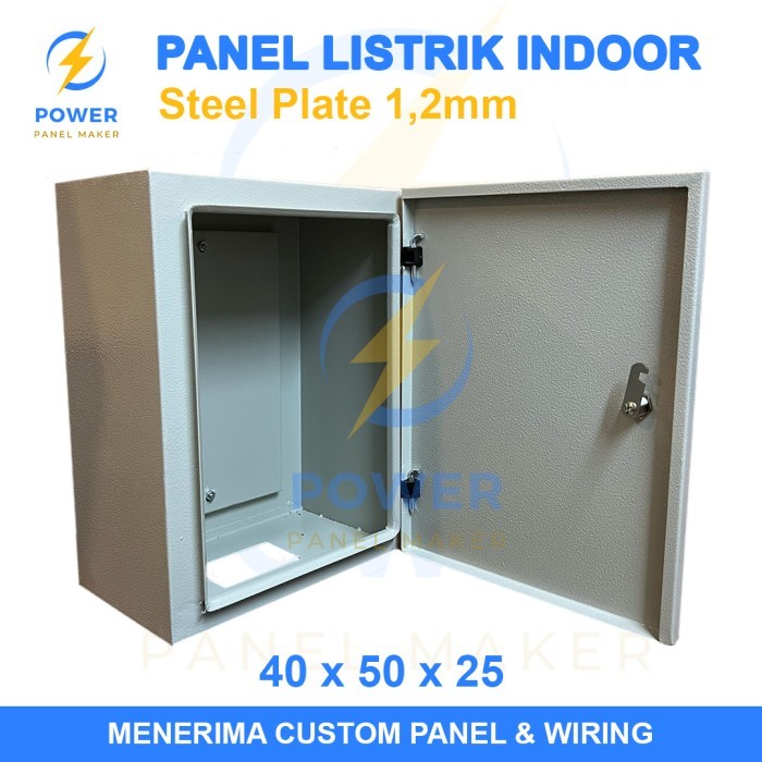 Box Panel Listrik Indoor 70X50X25 Sphc 1.2Mm Ral 7032