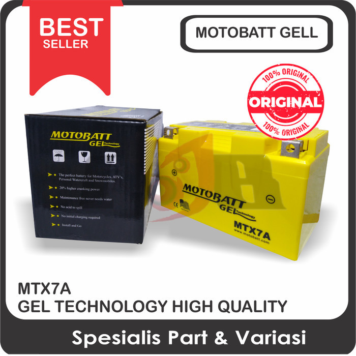 Accu Motobatt Gel Mtx7A Ytx7 Ytx9-Bs Ninja 250 Minerva Kymco Benelli
