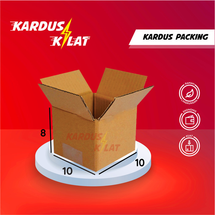 

Kardus Packing 10x10x8 - Karton Box Packaging Dus Vitamin Kecil Polos