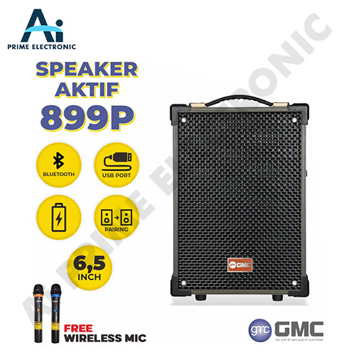 ORIGINAL GMC 899P Speaker Bluetooth Portable Karaoke
