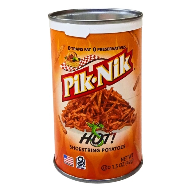 

S16892 PIK-NIK HOT SHOESTRING POTATOES SNACK USA 42GR MAJU BERSAMA (20250612)