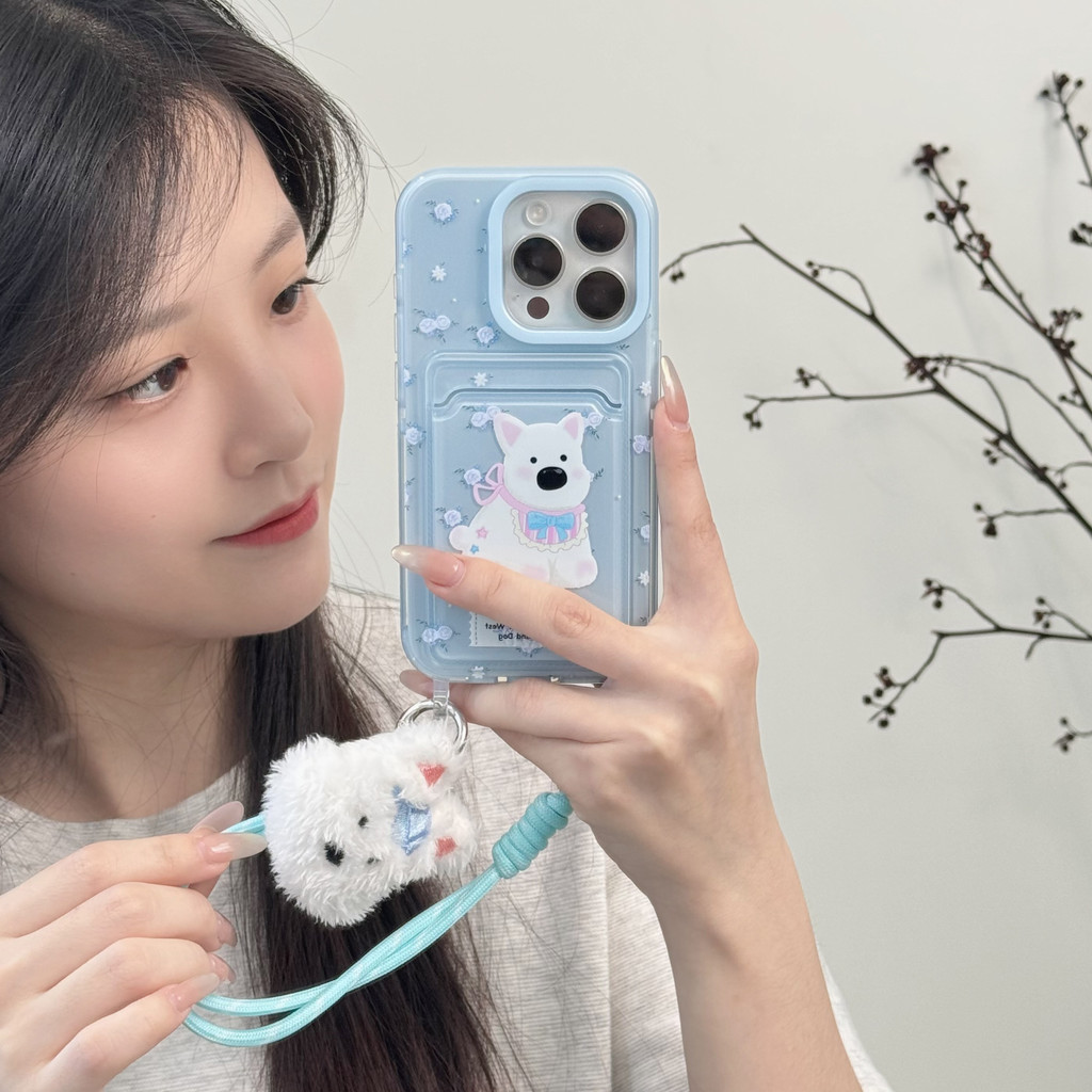 Bunga Candy Biru Tali Pengikat Anjing Hardcase Redmi 13C Note 13 Pro Plus 5G Note 8 Pro Note 1110A N