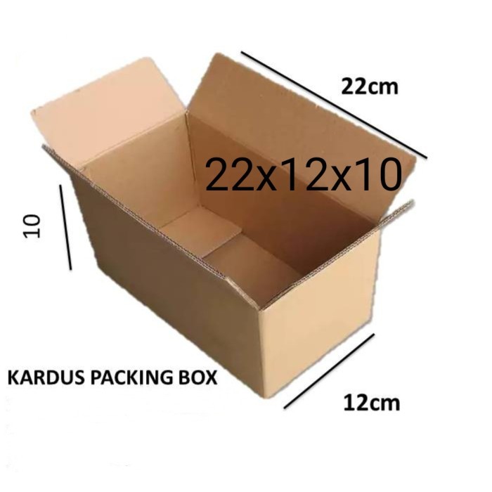 

Kardus Packing 22x12x10 polos craft karton