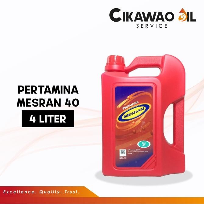 Oli Mesin Mesran Sae 40 4L (Untuk Mobil Bensin) Terbaik