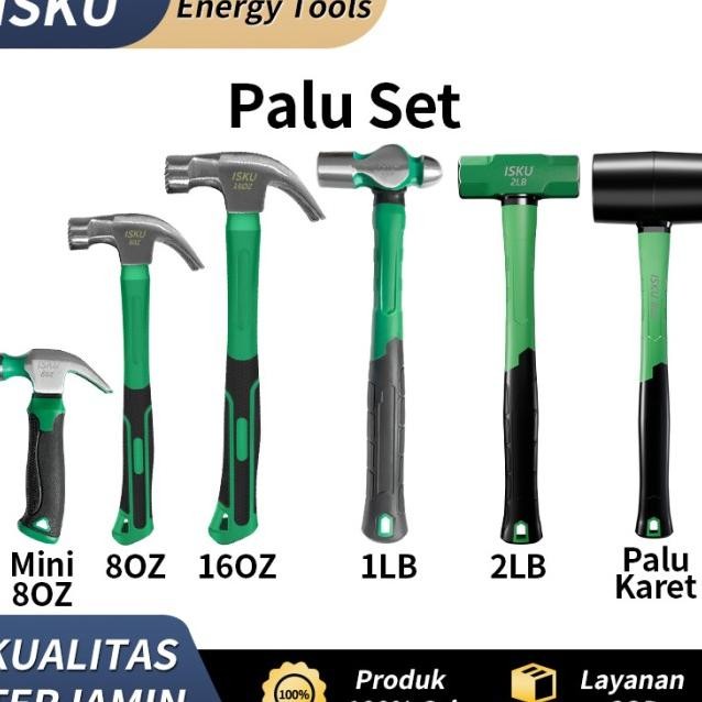 Isku Palu/Palu Kambing Claw/Palu Konde 1Lb/Palu Batu 2Lb/Palu Tukang