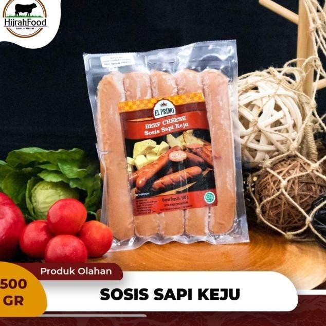 

El Primo Sosis Sapi Keju | Beef Sausage Cheese - 500 Gram