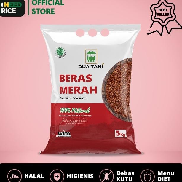 

Beras Merah Dua Tani 5Kg- Halal Cocok Untuk Dan Kualitas Terjan