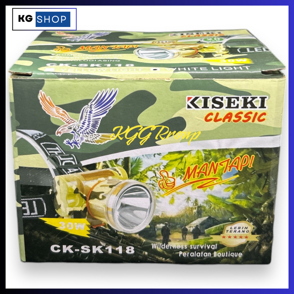 KISEKI SENTER KEPALA CK SK 118 30W PUTIH HEADLAMP KISEKI CK SK118