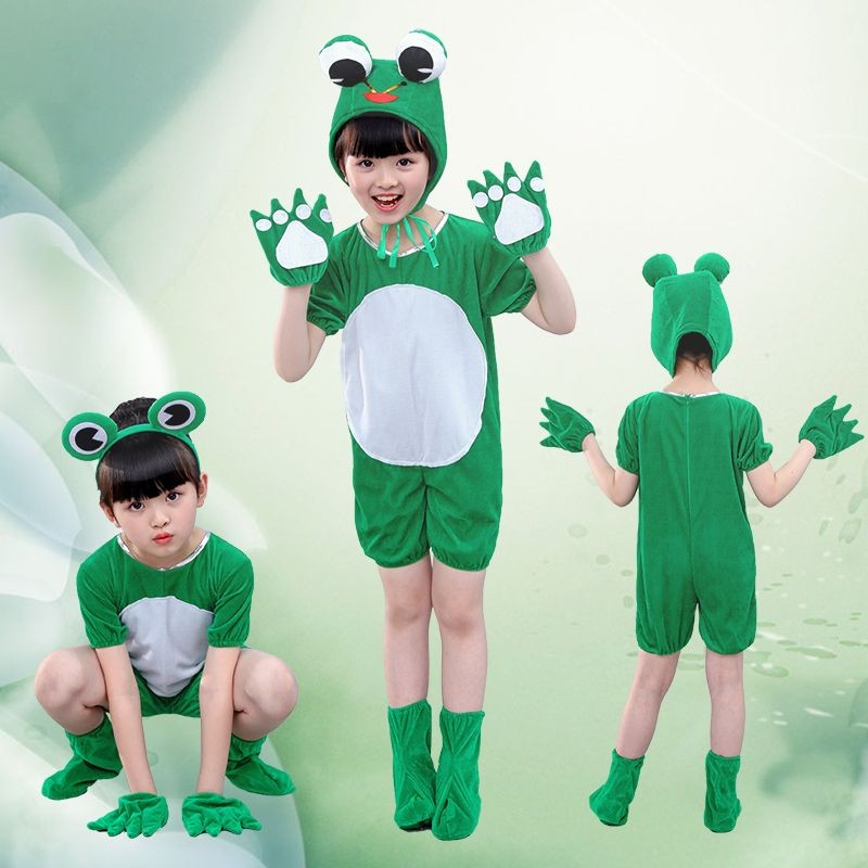 Kostum Hewan Dansa Kodok Lompat Kecil