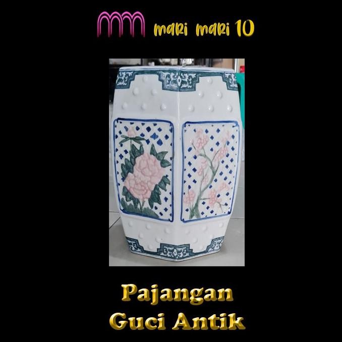 PAJANGAN GUCI KERAMIK CINA TEMPAT DUDUK KERAMIK 1111T