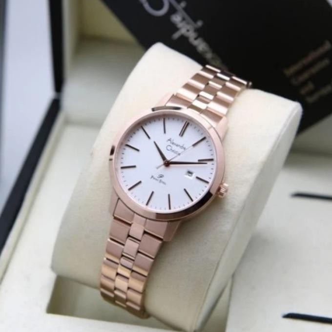 ALEXANDRE CHRISTIE AC1007MD AC 1007 GOLD JAM TANGAN ASLI