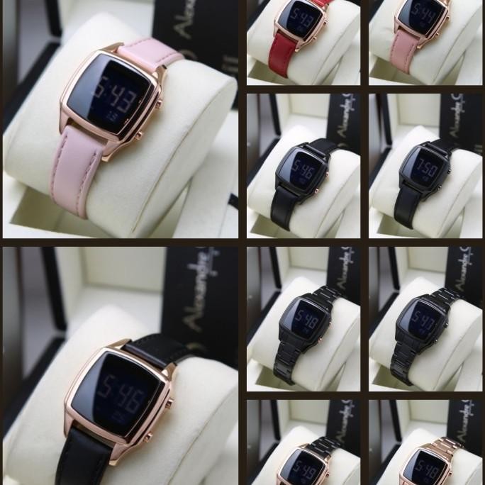 JAM TANGAN WANITA ALEXANDRE CHRISTIE AC9355 AC 9355 DIGITAL ORIGINAL