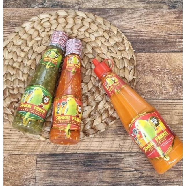 

Sambal Parkit Paket Trio X Halus 300 Ml, Rica 140 Ml, Hijau 140 Ml