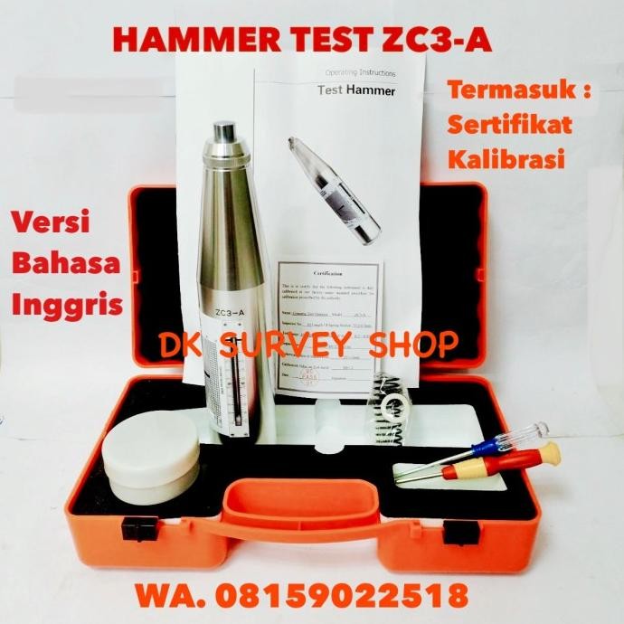 

Concrete Hammer Test Tipe Zc3-A Alat Uji Beton Tipe Zc3A / Zc3 A Original Dan Terpercaya