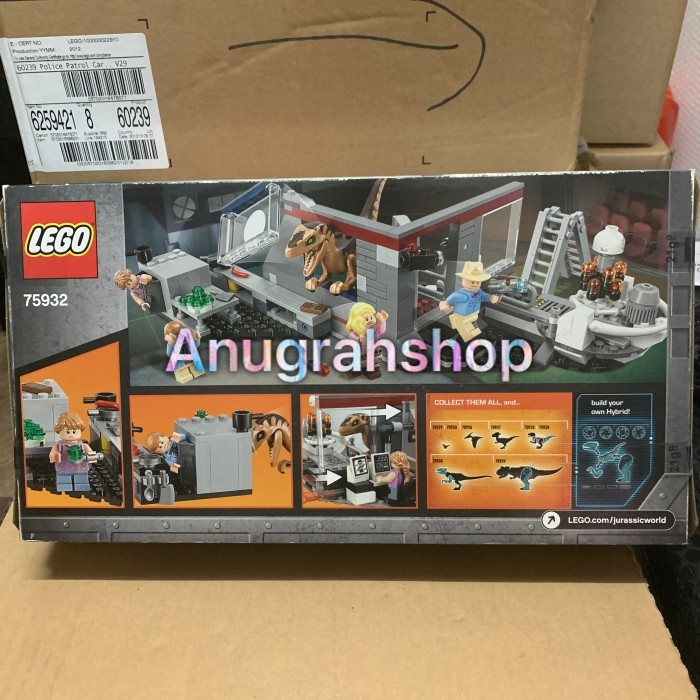 LEGO 75932 JURASSIC WORLD Jurassic Park Velociraptor Chase