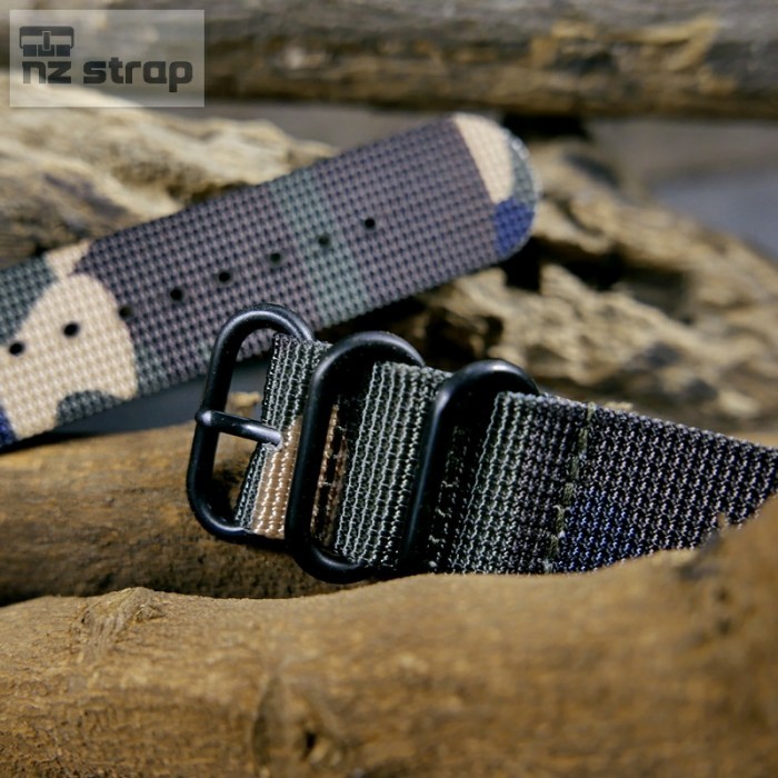 [ ZP2 ] Qui Release Zulu Strap Camo 2 Pcs Style Strap Smartwatch