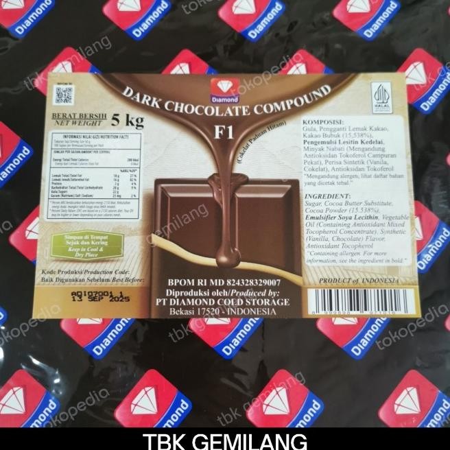 

Diamond F1 Dark Chocolate Compound 5Kg Promo
