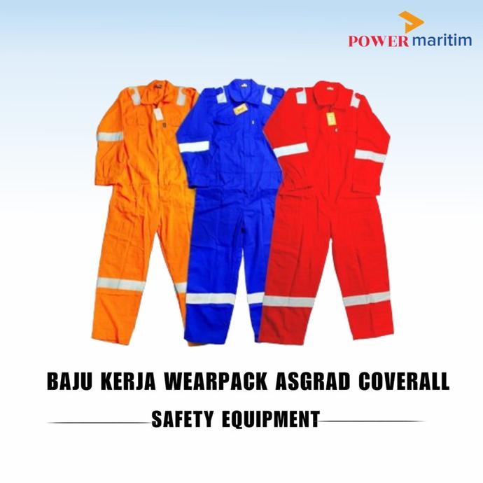 Baju Wearpack Asgard Scoth Light Coveral Merah |Orange | Biru | Safety