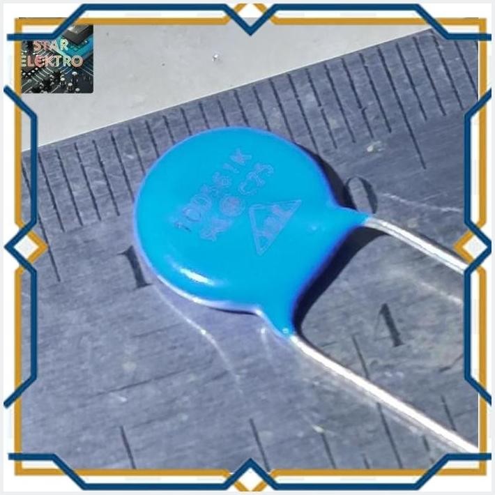 [STA55] 10D561K ZNR 10D561 ZOV ZINC OXIDE VARISTOR 10MM MOV METAL 560V VOLTAGE 2.5KA BIRU BLUE 10D 5