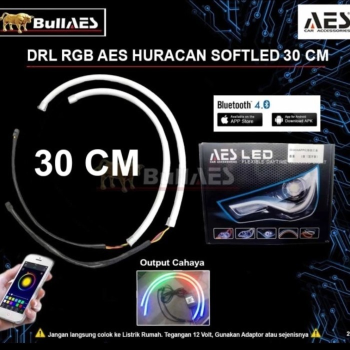 TERBARU - DRL / ALIS / LED BAR AES HURACAN RGB MATRIX / 30CM / 45CM / 60CM