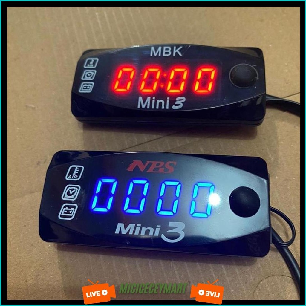 Voltmeter 3 In 1  Waterproof Universal Variasi Voltmeter 2In1 Voltmeter Aki Waterproof Kilat
