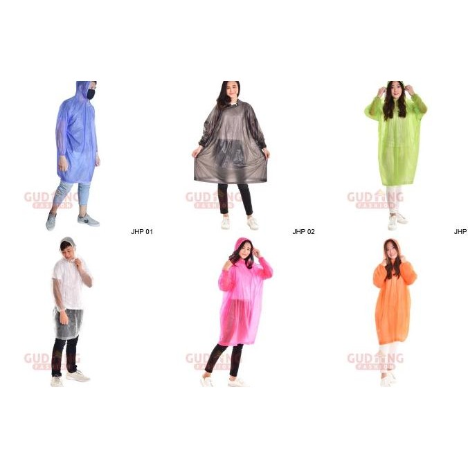JAS HUJAN PONCO DAN SETELAN DEWASA BENING TRANSPARAN UNISEX
