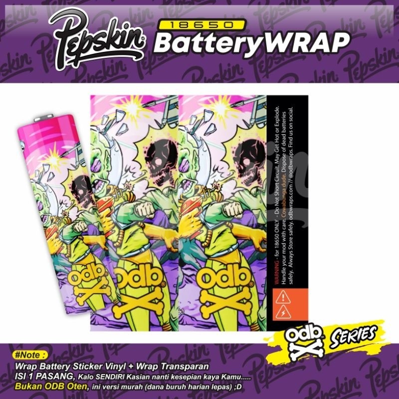 

Wrap* Stiker Wrap Batrei 18650 Odebe V6 05 Wrap Skin Stiker Garksin CUSTOM Gratis (2pcs)