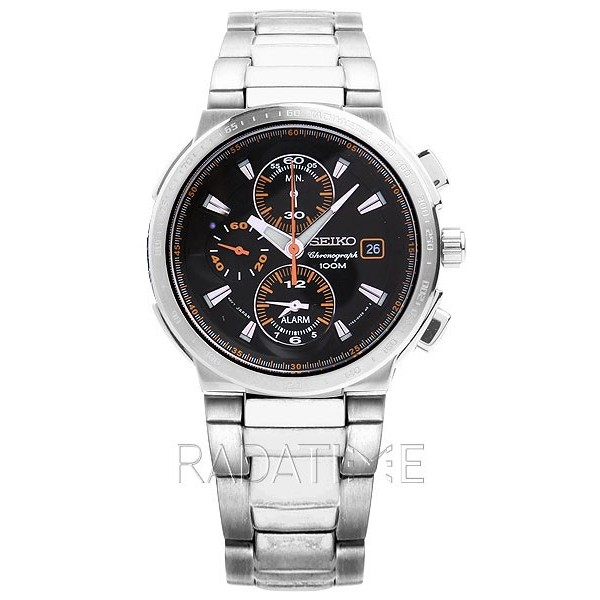 Jam Tangan Seiko Criteria  Pria  Original Silver Stainless Steel SNA701 P1